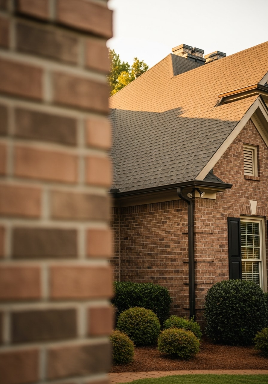 Homeowner in front of completed Lawrenceville project showing quality workmanship.
